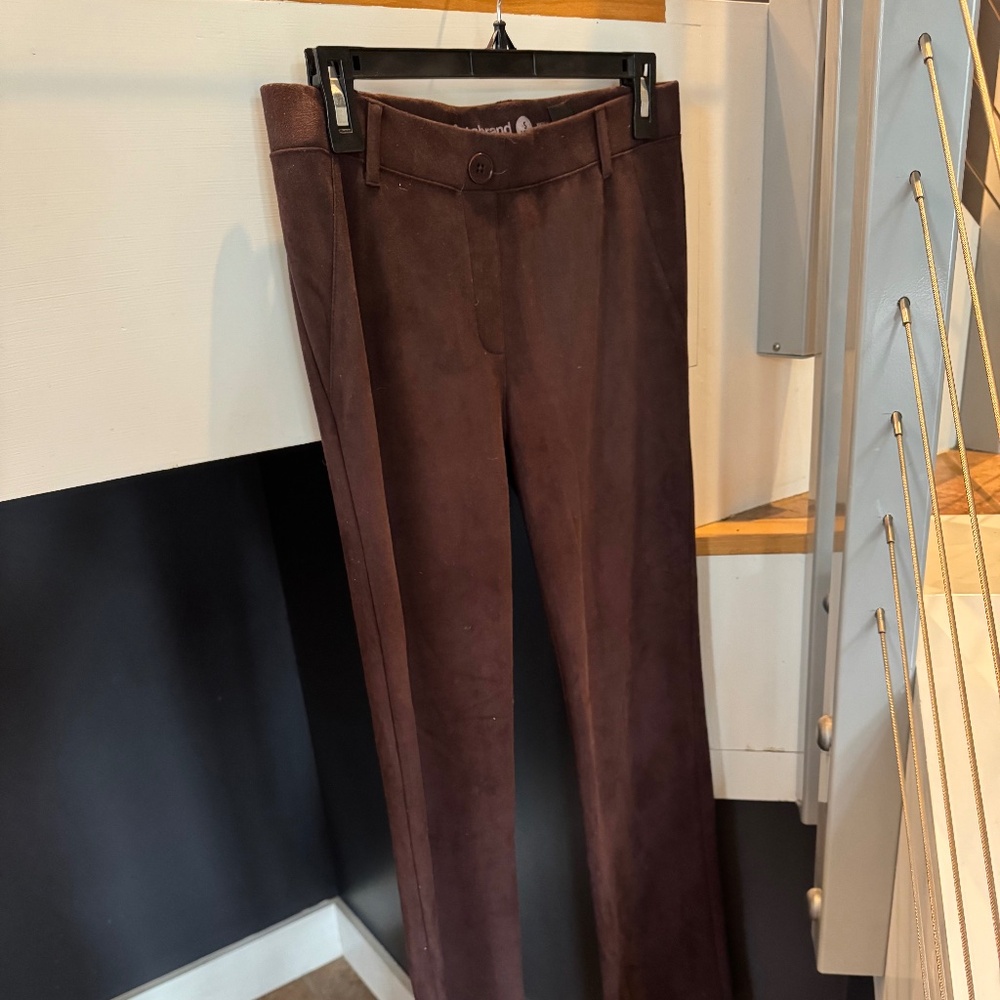 Betabrand Sueded Brown Dress Yoga Pants